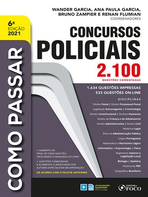 cover image of Como passar em concursos policiais